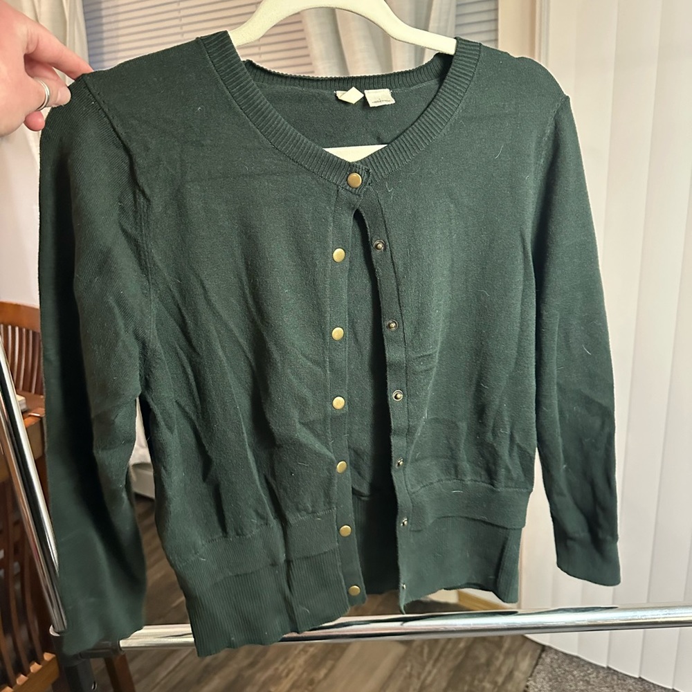 Green Moth cardigan